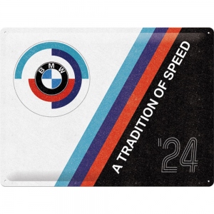 Placa metalica 30X40 BMW Motorsport  Tradition Of Speed