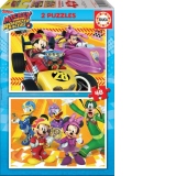 Puzzle 2 in 1 Mickey and the Roadster Racer