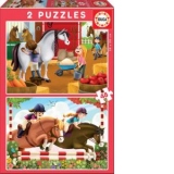 Puzzle 2 in 1 Horses