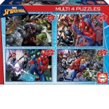 Puzzle 4 in 1 Ultimate Spider-Man