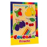 Privim si coloram. Coloram fructe