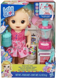 Papusa Baby Alive cu Mixer pentru Capsuni