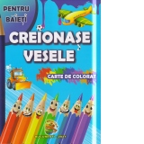 Creionasele vesele. Carte de colorat pentru baieti