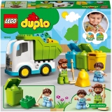 LEGO DUPLO - Autogunoiera si reciclare 10945, 19 piese