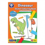 Carte de colorat cu activitati in limba engleza si abtibilduri Dinozaur DINOSAUR