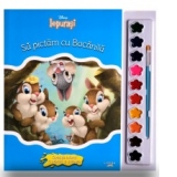 Disney. Iepurasi. Sa pictam cu Bocanila. Carte de colorat cu pensula si acuarele