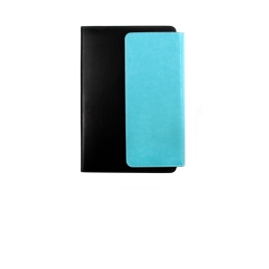 Agenda A5 nedatata Diamond Line cu clapa mare + pix, bleu & negru