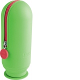 Necessaire rotund Serve Hoop, silicon, verde