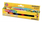 ACUARELE GUASE 6CUL (15ML) ACRILEX 2006