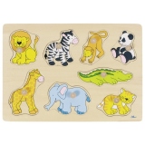 Puzzle cu butoane Zoo (goki57874)