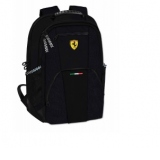 Ghiozdan doua compartimente Ferrari negru 40 cm