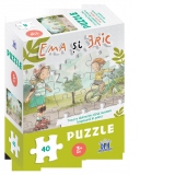 Puzzle Ema si Eric in parc