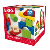 Brio - Set Blocuri Colorate Din Lemn 25 Piese