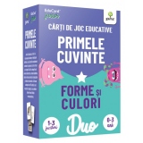 Primele cuvinte - Forme si culori. Carti de joc educative