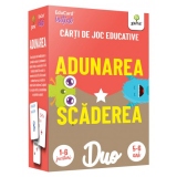 Adunarea - Scaderea. Carti de joc educative