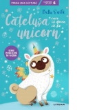 Catelusa care isi dorea sa fie unicorn