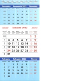 Calendar triptic birou tip piramida 2022