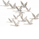 Decoratiune perete Crane Flock, 75Χ1,5Χ50