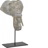 Decoratiune Elephant Head, 17X10X32