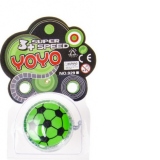 Yoyo super speed, minge de fotbal, verde