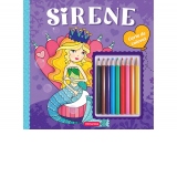 Sirene. Carte de colorat