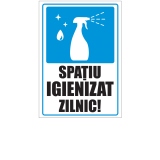 Indicator de atentionare - Spatiu igienizat zilnic