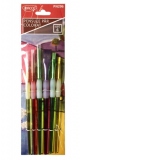 Pensula set 6 par sintetic Colorat DACO PN296