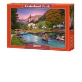 Puzzle 2000 piese Sunset in Ramsau Castorland