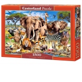 Puzzle Savanna Animals 1500
