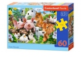 Puzzle 60 piese Farm Friends