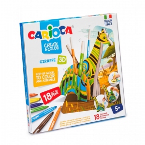 Set 3D + 18 carioci Girafa Carioca