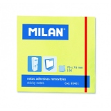 Bloc notes adeziv 76 x 76 galben pal MILAN