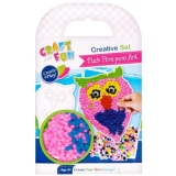 Set creativ - Set Pom Pom colorate, Bufnita