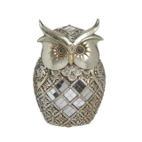 Statueta Silver Owl, Rasina, 11x8x16