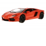 Masinuta metalica Lamborghini Aventador LP700 Portocaliu cu scara 1 la 18