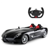 Masina cu telecomanda Mercedes-Benz SLR Neagra cu scara 1 la 12