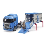 BRUDER - CAMION TRANSPORT BOVINE SCANIA R-SERIES SI O VITA