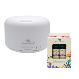 Set cadou Romance, Aroma Difuzor Relax si 2 uleiuri Pasiune & Dorinta, Aroma Land, 10 ml