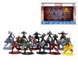 Set 20 de figurine metalice cu eroii Marvel si figurina Iron Man inclusa