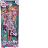 Papusa Steffi love Hello Kitty fashion roz deschis