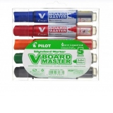 Marker pentru tabla Pilot Vboard Master, varf rotund, 2.3 mm, 5 bucati/set