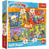 Puzzles Trefl 4in1 Super things super actiunea