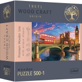 Puzzle Trefl din lemn 500+1 Obiectivele turistice din Londra