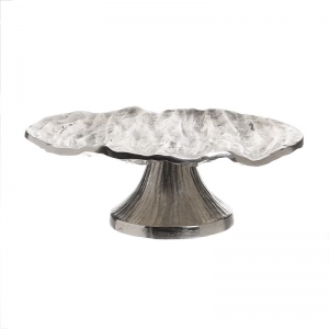 Platou cu picior Silver Delight, Charisma, Aluminiu, D26x9 cm