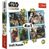 Puzzle Trefl 4in1 Star Wars - Mandalorianul