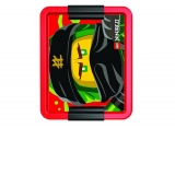 Cutie pentru sandwich LEGO Ninjago (Negru/Rosu)