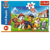 Puzzle Trefl 60 piese Patrula Catelusilor - Cateii in iarba