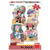 Puzzle 4 in 1 - Minnie si Daisy in vacanta (4 x 54 piese)