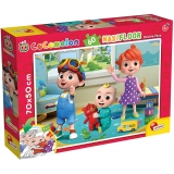 Puzzle de colorat maxi - Cocomelon si ursuletul (60 piese)