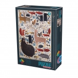 Puzzle 500 piese Kurti Andrea - Animale salbatice